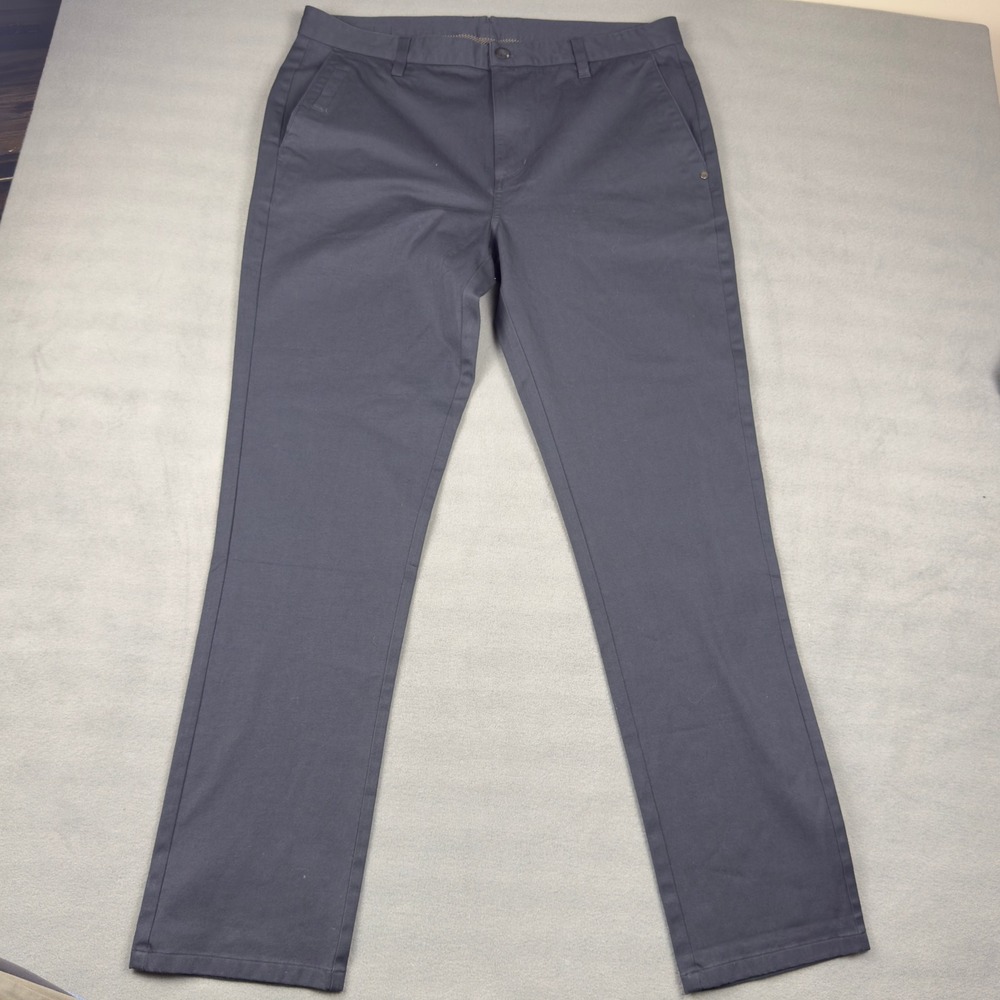 Vuori Meta Pant Mens 36 Charcoal Gray Stretch Cotton Chino Trousers V447